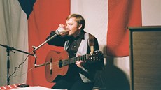 Karel Kryl pi koncert na podporu Solidarity, Mnichov 1982