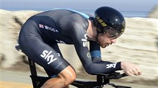 Bradley Wiggins v �asovce na Tirreno-Adriatico.
