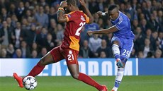 VYMAZANÝ. Didier Drogba si proti bývalým spoluhrám z Chelsea nekrtl.