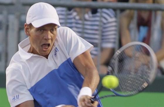 Tomá Berdych na turnaji v Miami