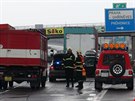 Nkolik hromadných nehod zablokovalo u Prhonic ást dálnice D1 ve smru na