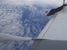 Australské pátrací letadlo vracející se z letu nad Indickým oceánem, kde...
