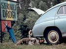Oprava auta na cest na dovolenou v Polsku (1970)