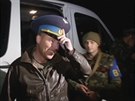 Velitel simferopolského vojenského letit Belbek plukovník Jurije Mamur po...