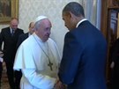 Americký prezident Barack Obama se ve Vatikánu setkal s papeem Frantikem.