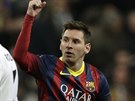 Gólová radost Lionela Messiho z Barcelony.