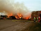 Neobvykle v polovin bezna vyjídli hasii nedaleko Brodku u Prostjova k...