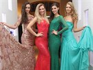 Finalistky soute eská Miss 2014 Tereza Skoumalová, Veronika Kaáková,...