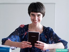 Redaktorka MfD Klára Kubíčková a její čtečka