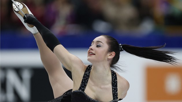 Kanaanka Kaetlyn Osmondov pi krtkm programu na mistrovstv svta.