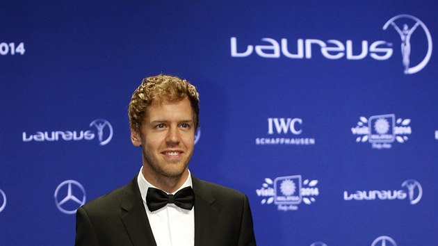 Nmeck pilot formule 1 Sebastian Vettel, vtz ceny Laureus 2013. 