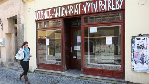 Jeden ze zrušených obchodů v centru Olomouce.