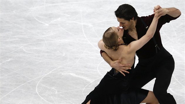 Tanen pr Kaitlyn Weaverov a Andrew Poje na MS krasobrusla v Saitam.