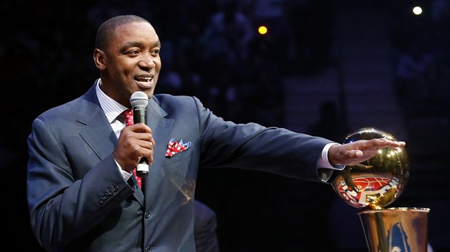 Isiah Thomas vzpomn na sv tituly v NBA s Detroitem Pistons.