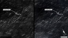 Satelitní snímky objekt, které by mohly být troskami zmizelého letu MH370 (20....