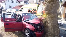 Tragická nehoda Hondy Civic ve Smr�ovce (21.3. 2014)