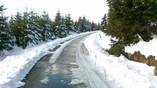 Strený kus lyaské magistrály smrem na Kneipu.