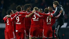 MISTROVSKÉ KOLEČKO. Fotbalisté Bayernu Mnichov slaví sedm kol před koncem