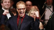 Filmový skladatel Danny Elfman na koncert v praském Obecním dom zazpíval...