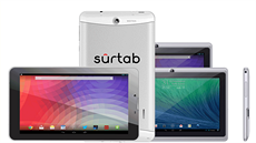 V�echny t�i verze sedmipalcového tabletu Surtab