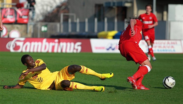 Momentka z duelu Brno - Dukla