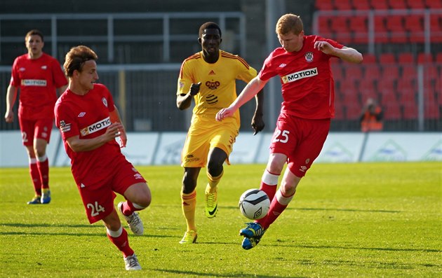 Momentka z duelu Brno - Dukla