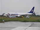 Nehoda Boeingu v Pardubicích v srpnu 2013
