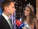 eská Miss World 2014 Tereza Skoumalová s partnerem Václavem