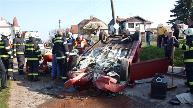 Tragick autonehoda v obci Sb na Jinsku