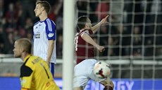 REKORDNÍ TREFA Sparanský útoník David Lafata práv vstelil 134. gól v...