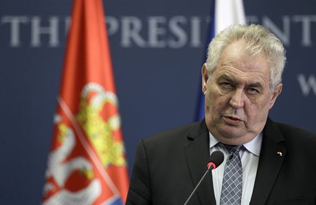 Milo Zeman bhem oficiální návtvy Srbska (2. dubna)