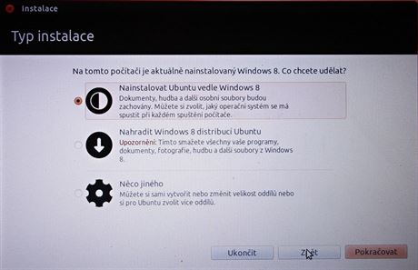 Instalace Ubuntu
