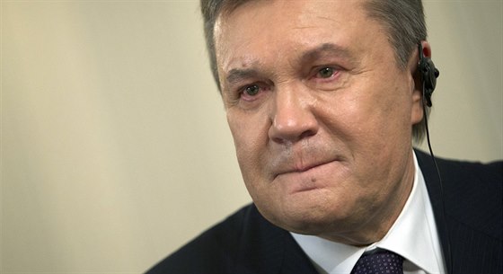 Bývalý ukrajinský prezident VIktor Janukovy poskytl v Rostov na Donu rozhovor...