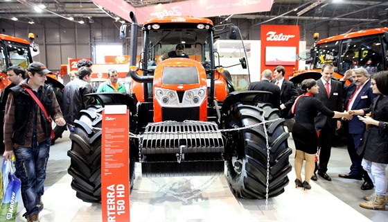V Brn na veletrhu Techagro pedstavil Zetor svj nový model traktoru Forterra...
