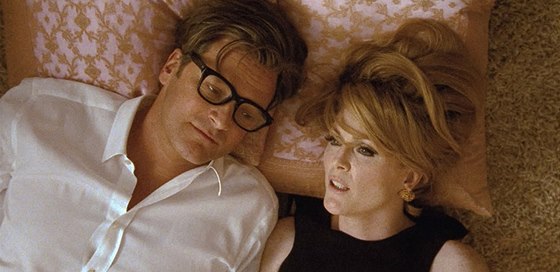 Colin Firth a Julianne Moore ve filmu Single Man (2009), který reíroval Tom...