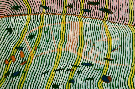 Barevná krajina u Bílého Kamene, 2003, olej na sololitu, 40 x 60 cm