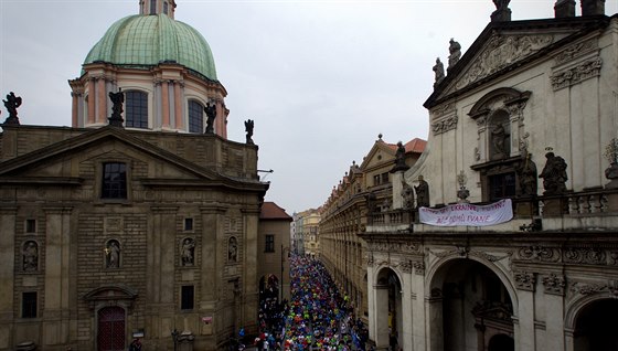 Momentka z Praského plmaratonu