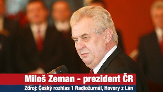 Miloš Zeman v Hovorech z Lán