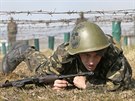 Cviení ukrajinské armády (29. bezna 2014)