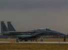 Americké letouny F-15 na litevské základn iauliai