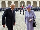 Britská královna Albta II. s italským prezidentem Giorgiem Napolitanem...