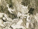 Félicien Rops: Lupanie, milostný píbh z dnení doby (1668). Vyprávní o cest