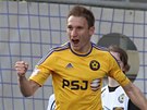 Jihlavsk� Marek Jungr se raduje z g�lu. 