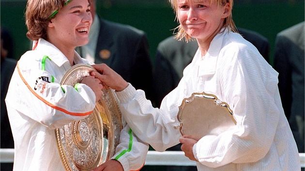Martina Hingisová a Jana Novotná