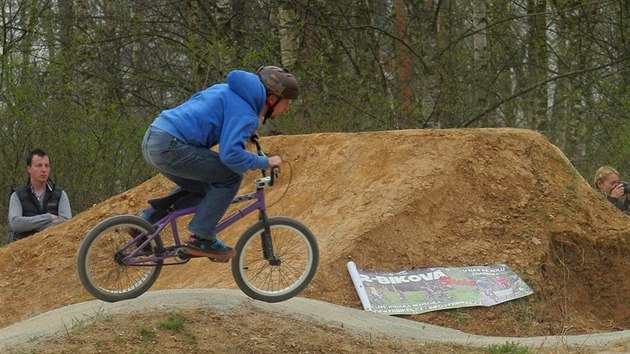 Nov bikepark na sdliti Mj v eskch Budjovicch.