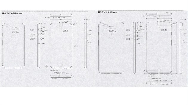 Unikl technick vkresy iPhonu 6 a prvnho phabletu znaky