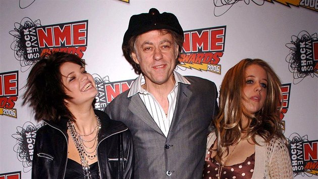 Bob Geldof a jeho dcery Pixie a Peaches (23. nora 2006)