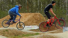 Nový bikepark na sídli�ti Máj v �eských Bud�jovicích.