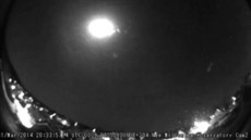 Nad jihem Nmecka byla vidt na obloze ohnivá koule. (31. bezna 2014)
