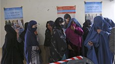 Skupina Afghánek eká ve front na píleitost podílet se na výbru nového